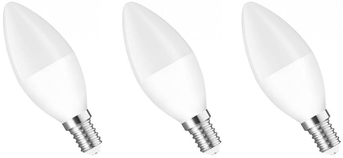 Spectrum Smart LED Lamp E14 4.9W - 230V - 520 Lumen - 2700-6000K - Bluetooth Compatibel - 3 stuks
