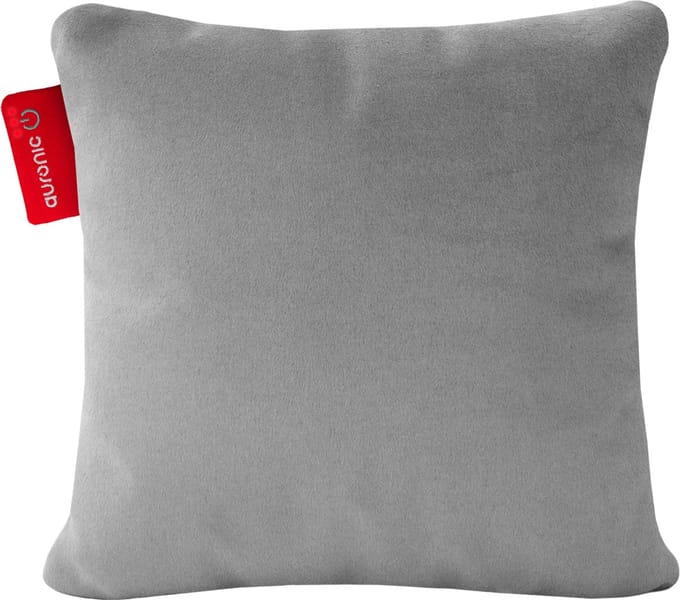 Auronic Warmtekussen - Classic - 45x45 - Draadloos- Oplaadbaar - Elektrisch kussen - Infrarood - Grijs