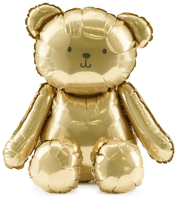 Folieballon gouden Beer 42cm