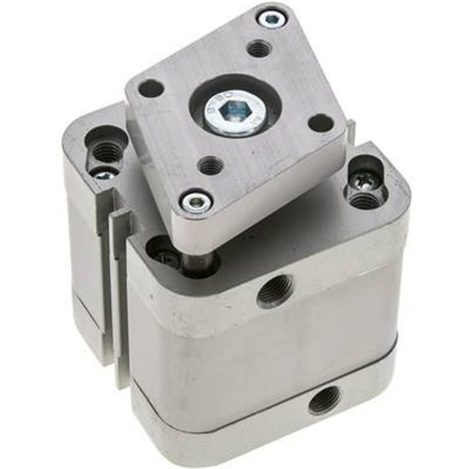 ISO 21287 Compacte Dubbelwerkende Cilinder 50-20mm - Magnetisch - Niet-roterend