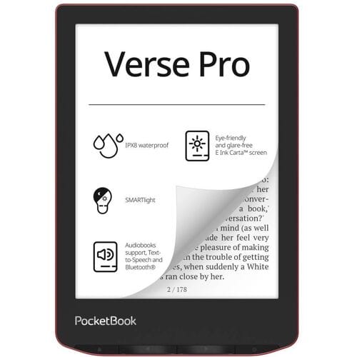 PocketBook Verse Pro eBook-reader 15.2 cm (6 inch) Rood
