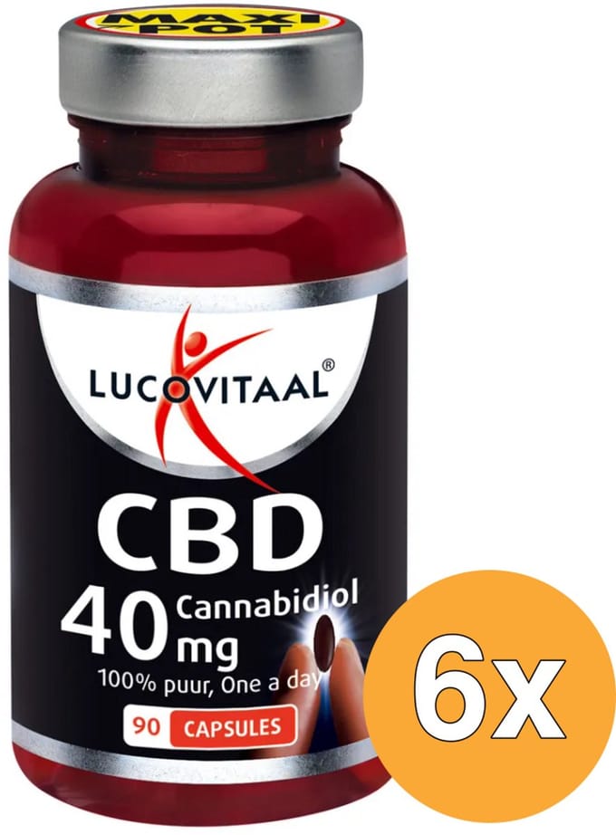 6x Lucovitaal CBD 40 mg (90 capsules)