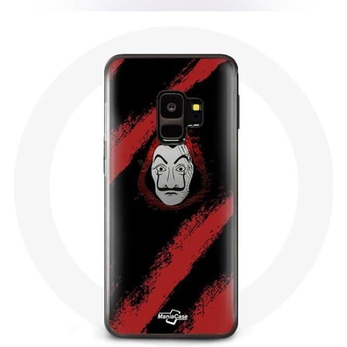 Coque - La casa de papel - Samsung Galaxy S9 - Souple - Noir - Masque
