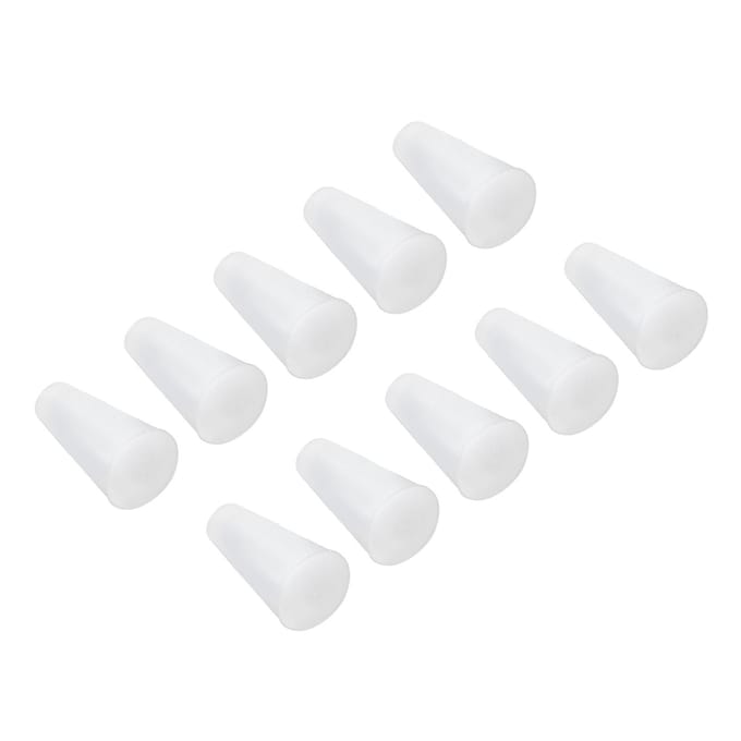 50 STUKS Siliconen Conische Pluggen Hittebestendige Conische Stop voor Afsluitbescherming white