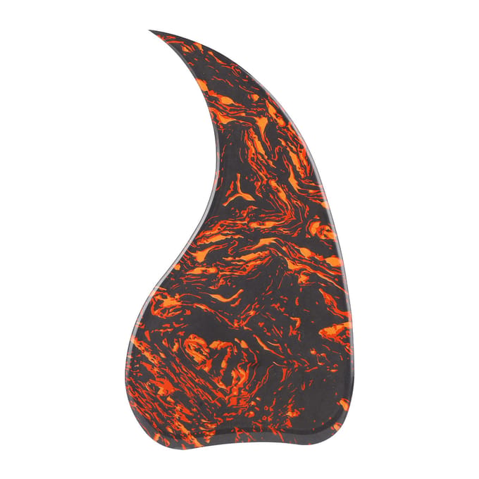 Pickguard de guitare auto-adhésif en PVC décoratif en forme de virgule pour black