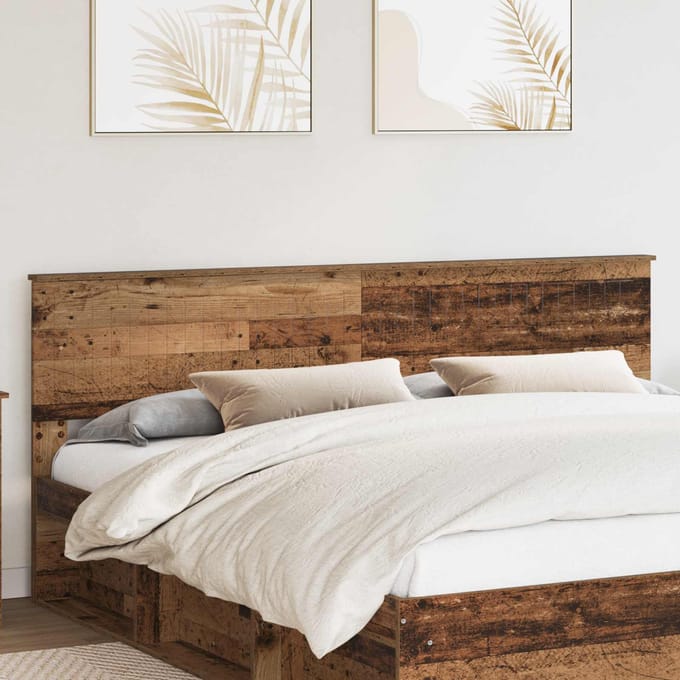 vidaXL Hoofdbord Oud Hout Bewerkt hout