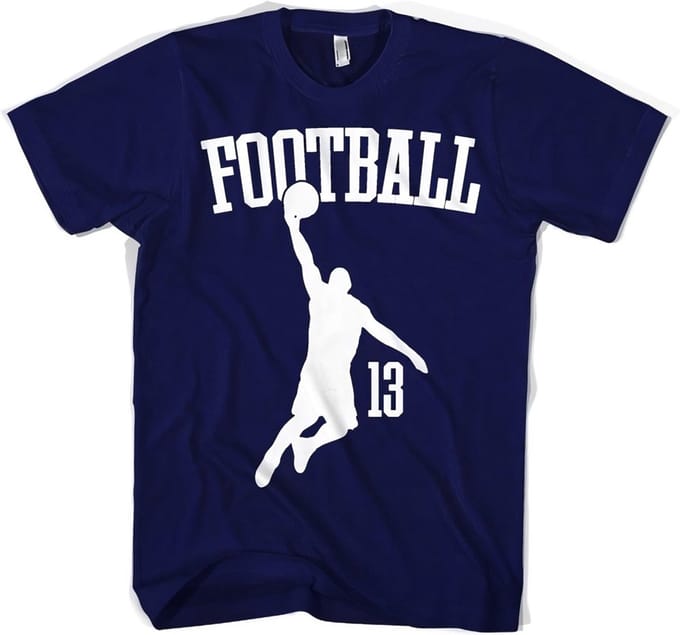 Hybris Footbasket T-shirt marineblauw