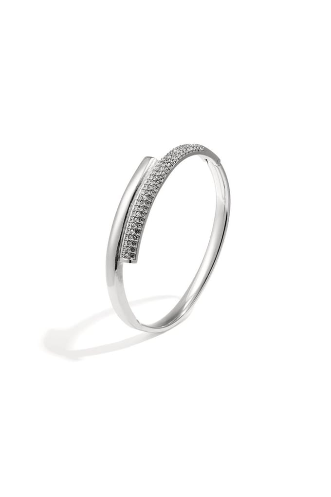 Bangle Luxury Strass - Zilver - Armband - Feestdagen - Party - Kerst - Cadeau