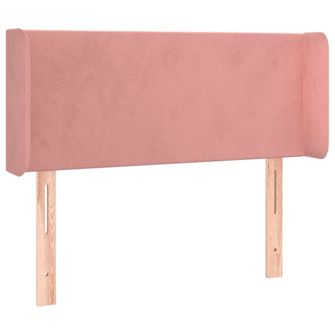 vidaXL - Hoofdbord - LED - 93x16x78/88 - cm - fluweel - roze