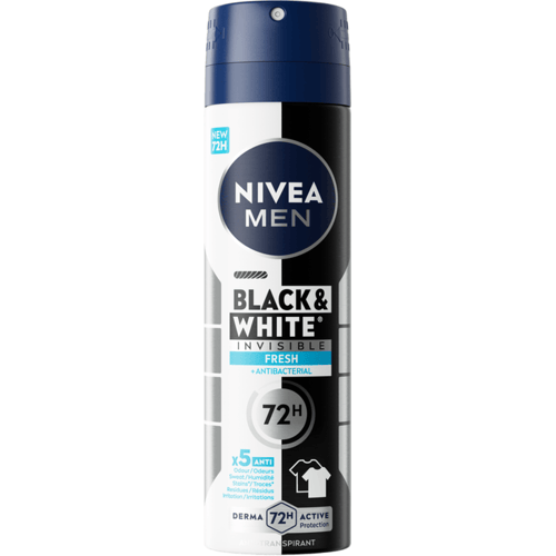 NIVEA Mannen deospray invisible black & white original 150 ml