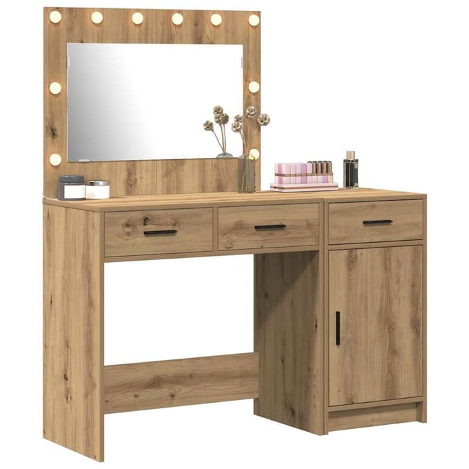 vidaXL - Kaptafel - 2 - st - Bruin - 40 - x - 41 - x - 75 - cm - Bewerkt - hout