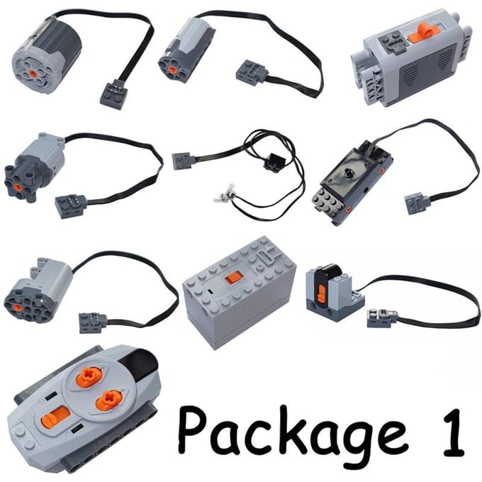 Motor Set 8293 PF Functies Technische Componenten Bouwstenen Werkt Met MOC High-tech DIY Stenen Batterijbakken