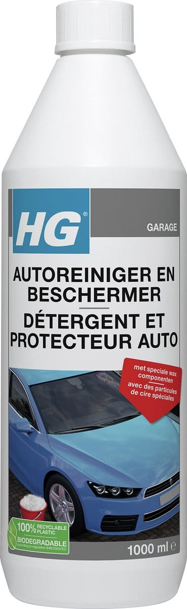 HG - Garage - Autoreiniger & Beschermer - Wax Componenten - Langdurig Schoon - 1L - 1 stuk