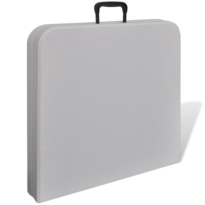 vidaXL - Klaptafel - voor - buiten - 122 - cm - HDPE - wit