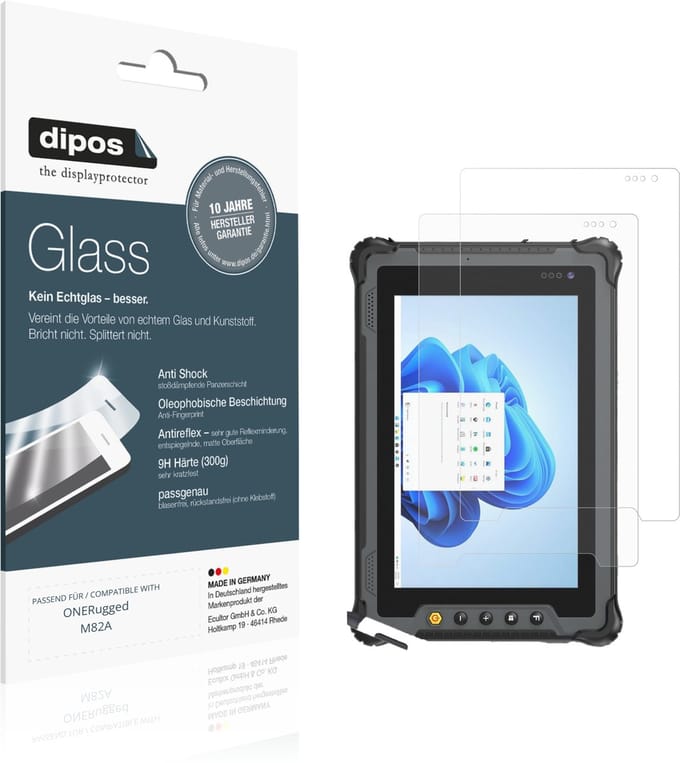 dipos – 2x Matte Pantserfolie geschikt voor ONERugged M82A | 9H Screenprotector