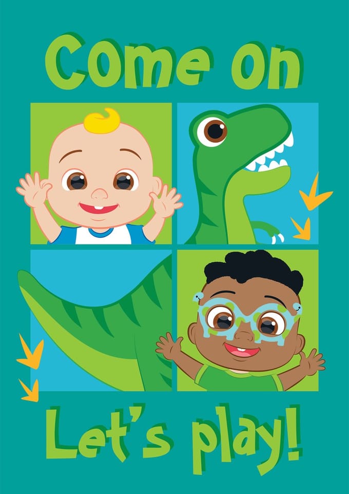 Cocomelon Fleece Deken, Let's Play - 100 x 150 cm - Polyester