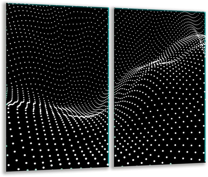 TMK ArtDeko Serie - Snijplank - Glas - Inductie - 2x 30x52cm