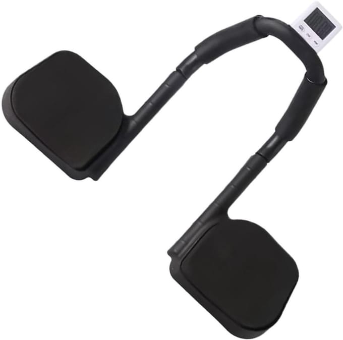 Buikspiertrainer - Kernspiertrainer - Thuis sporten - Met ingebouwde timer - 494 g - Zwart