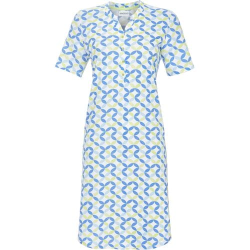 Ringella nachthemd grafisch blauw - Blauw - Maat - 38