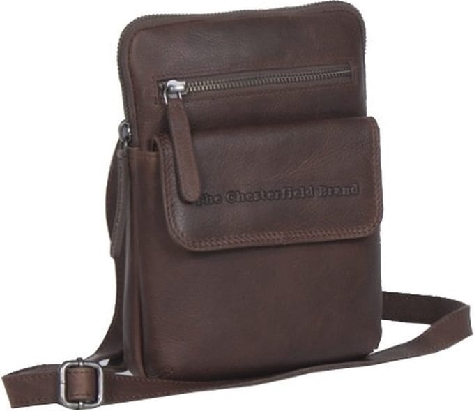 The Chesterfield Brand Schoudertas Aden Shoulderbag Brown Bruine