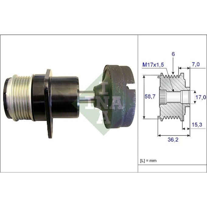 Schaeffler Ina Generator vrijloop INA 535 0157 10