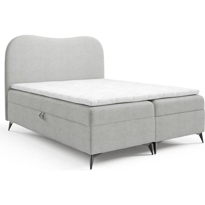 Boxspring Adler bouclé met opbergruimte 180 x 200 cm | NADUVI Collection