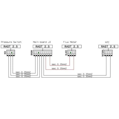 AEG kabel, drukschakelaar, thermische voeler 8080071015