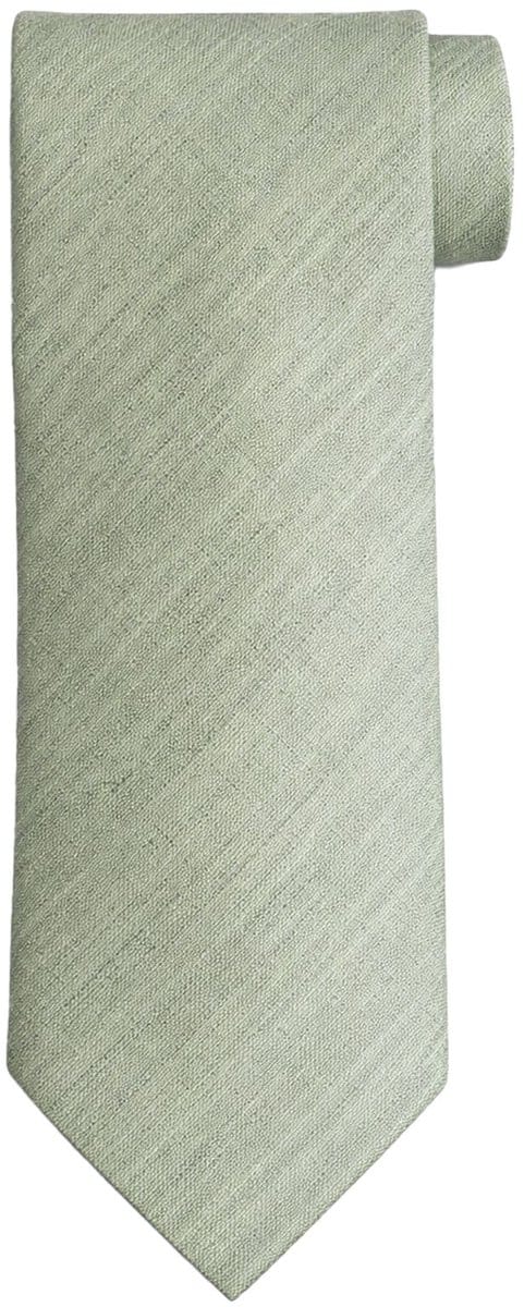 Suitable zijden stropdas Two Toned Groen - Melange - Heren das - Breedte: 7 cm -