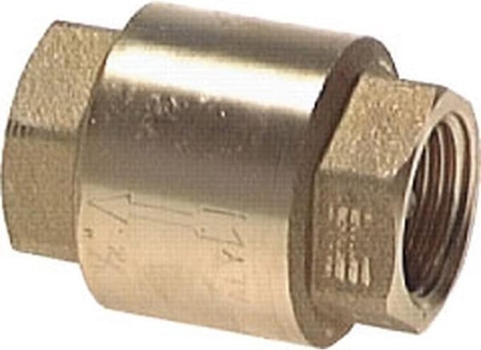 Terugslagklep veerbelast - keerklep - Nr 5 - messing - 3/4”