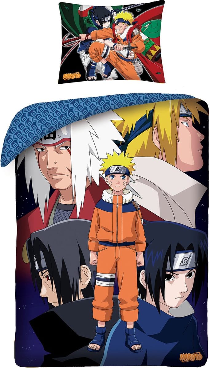 Naruto Dekbedovertrek Ready 140 x 200 cm Katoen 65 x 65 cm
