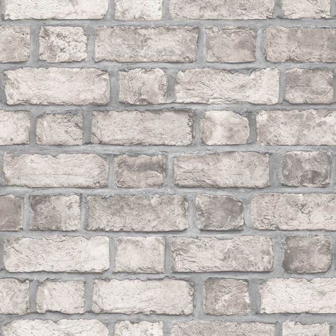 Homestyle - Behangpapier - Baksteen - Behang - Grijs - 0,53 x 10 M.