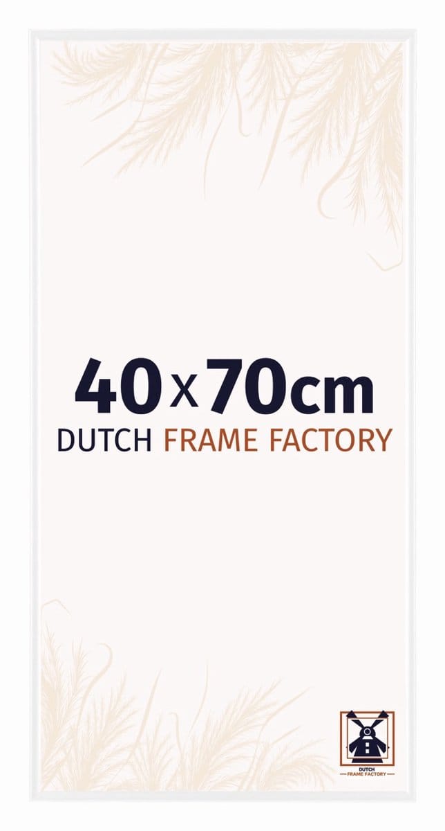 Fotolijst 40x70 cm - Kunststof - Wit Hoogglans - Easy