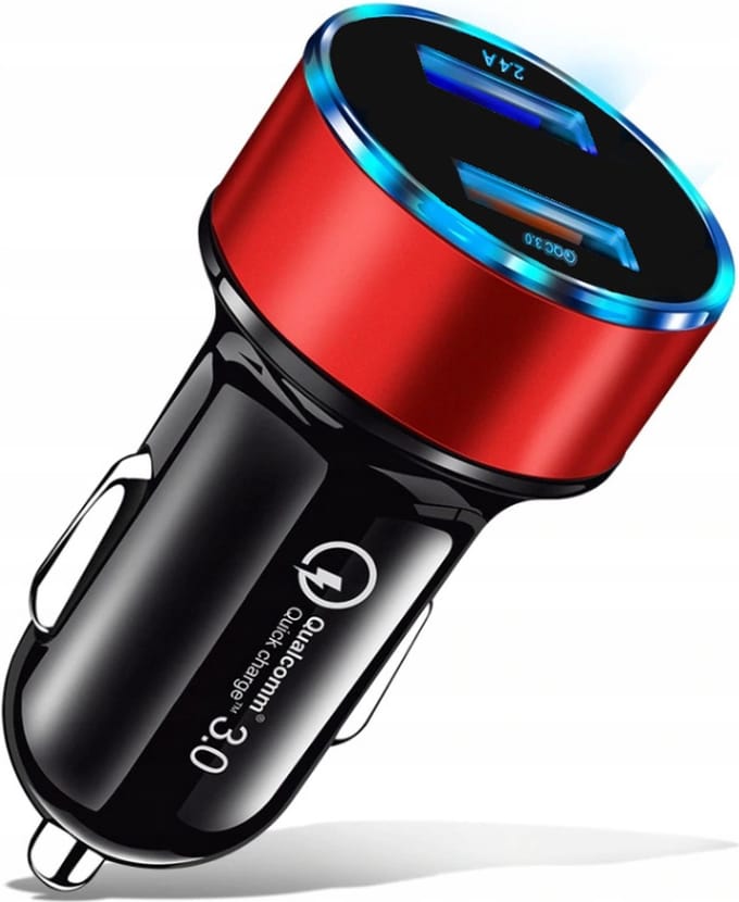 Co2® Autolader 2x USB - Oplader - Quick Charge 3.0 - Snelladen - 15W