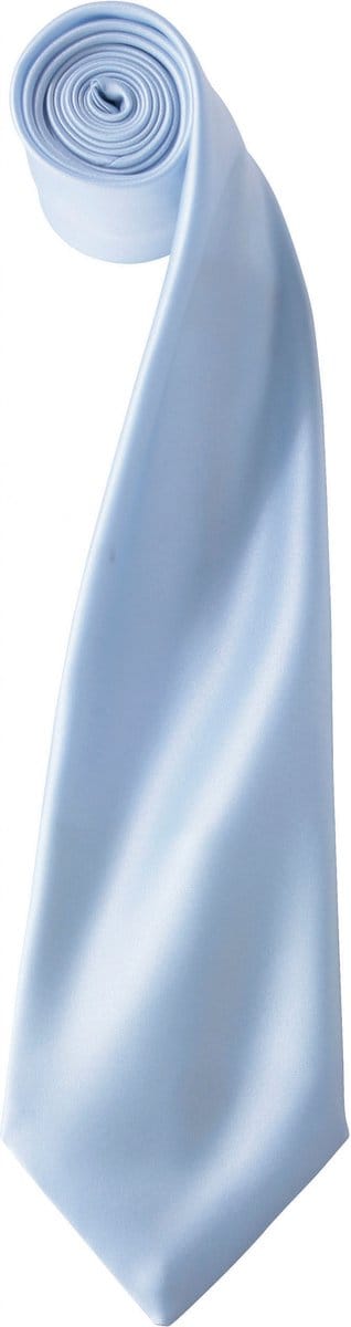 Stropdas Heren One Size Premier Light Blue 100% Polyester