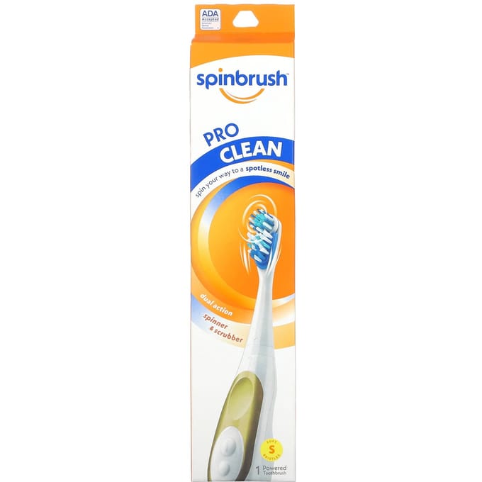 Pro Clean, Brosse à Dents Électrique, Poils Doux, 1 Brosse à Dents blue