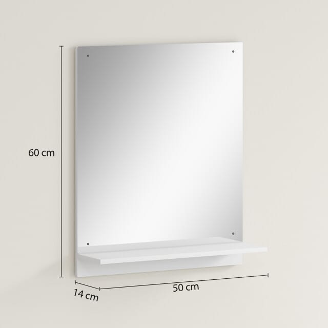 4goodz Spiegel met planchet - muurspiegel 50x60 cm