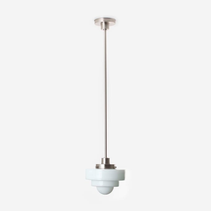 Hanglamp Lorm 20's Matnikkel - Art Deco Trade
