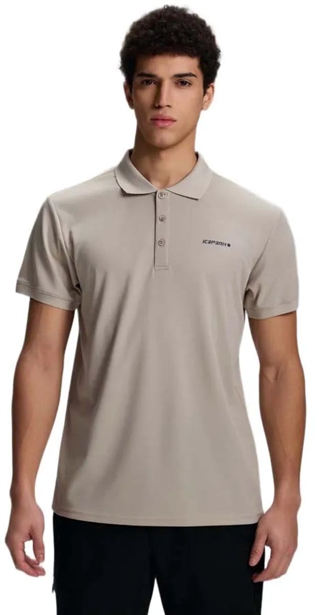 Icepeak Bellmont I Korte Mouw Poloshirt Beige S Man