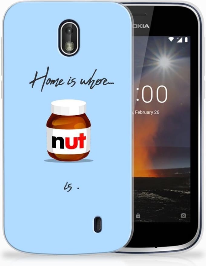 Nokia 1 Siliconen Case Nut Home