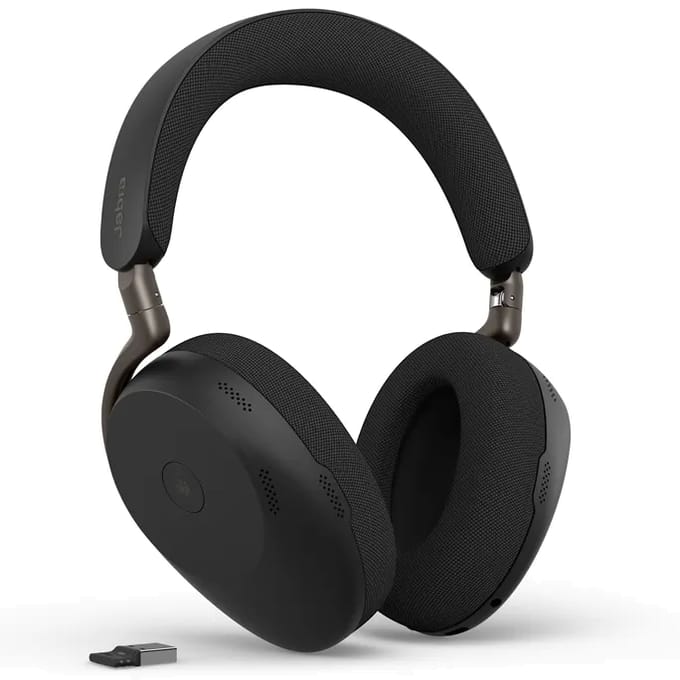 Jabra Evolve3 85 MS Link390c Draadloze Office Headset Grijs