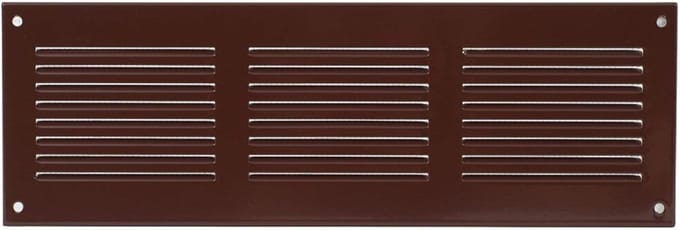 Ventilatierooster Wandrooster met Insectenbescherming 300 x 200 mm - Bruin