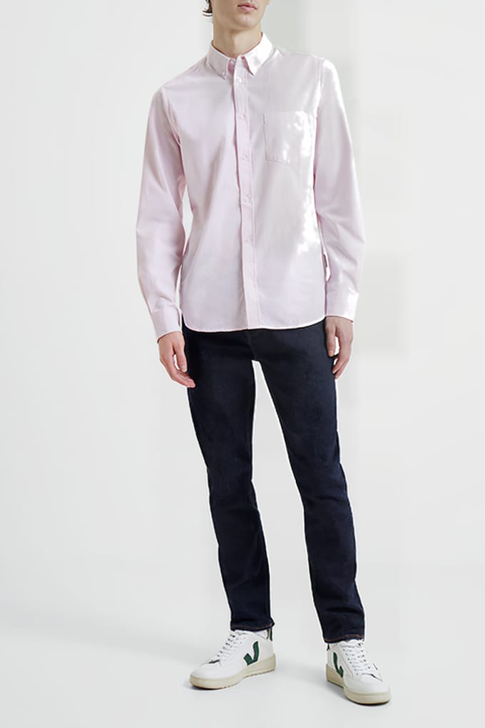 French Connection Oxford Ls Red Größe: S | Casual hemden Outlet | Herren | Rot
