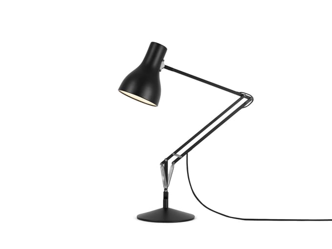 Anglepoise - Type 75™ bureaulamp - jet zwart - met voet - Led