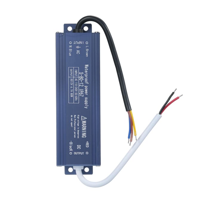 IP67 Waterdichte LED Driver Schakelende Voeding Transformator Adapter AC 180V-240V naar DC 12V 400W 80W blauw