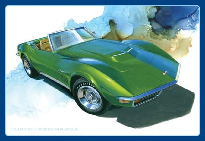 AMT Modelbouwpakket Auto - 1437 1972 Chevrolet Corvette Roadster - Amerikaanse Auto Plastic - 1:25 - Modelbouw