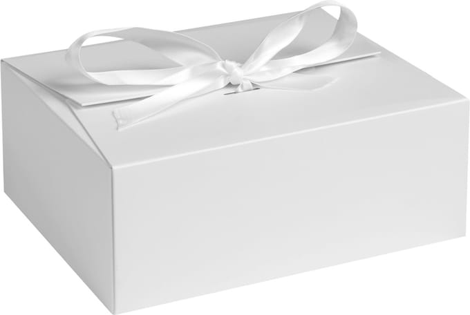 Cadeaudoos WIT, budget style box 25x20x10cm (10 stuks)