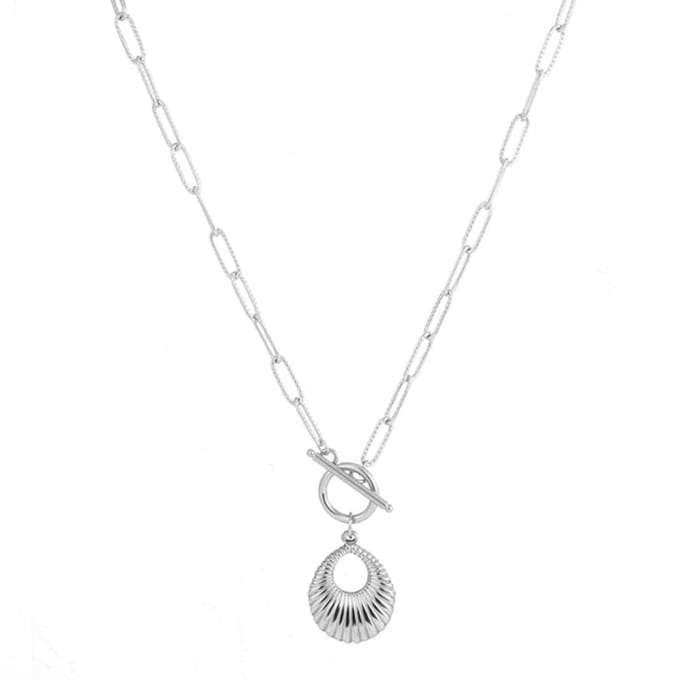 Go Dutch Label Collier slot voor open druppel Silver N2283-1