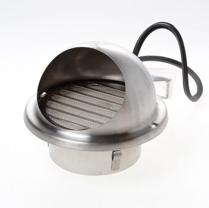Gavo Bolrooster RVS rond aansluitdiameter 100mm buitenmaat 149mm