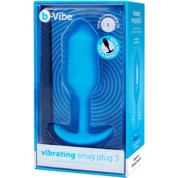 B-Vibe - Vibrerende Snug Plug 3 (L) Blauw