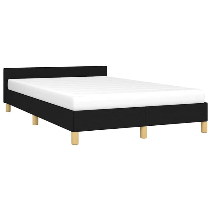 vidaXL - Bedframe - zonder - matras - 120x200 - cm - stof - zwart